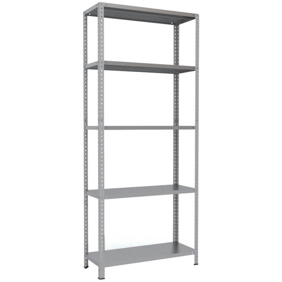 250x100x40 Металлический стеллаж MS HARD, 5 (Cерый полуматовый (RAL 7038))