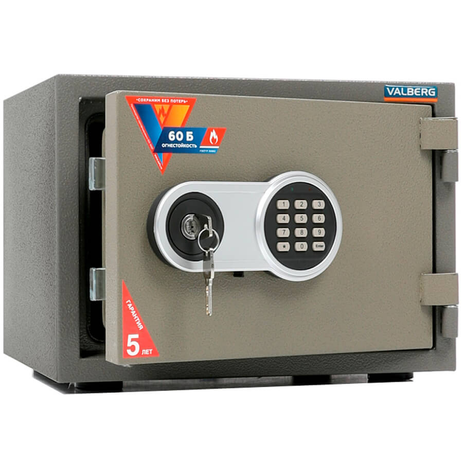 FRS 30 EL Огнестойкий сейф ПРОМЕТ, электронный кодовый + ключевой (Молотковая эмаль - коричневая)