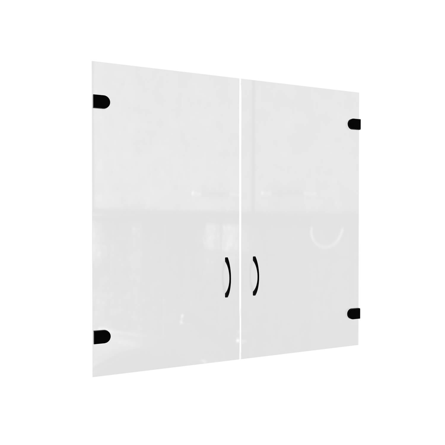 А-02.2 Двери стеклянные (комплект) Мебель Стиль Агат М (Прозрачный)