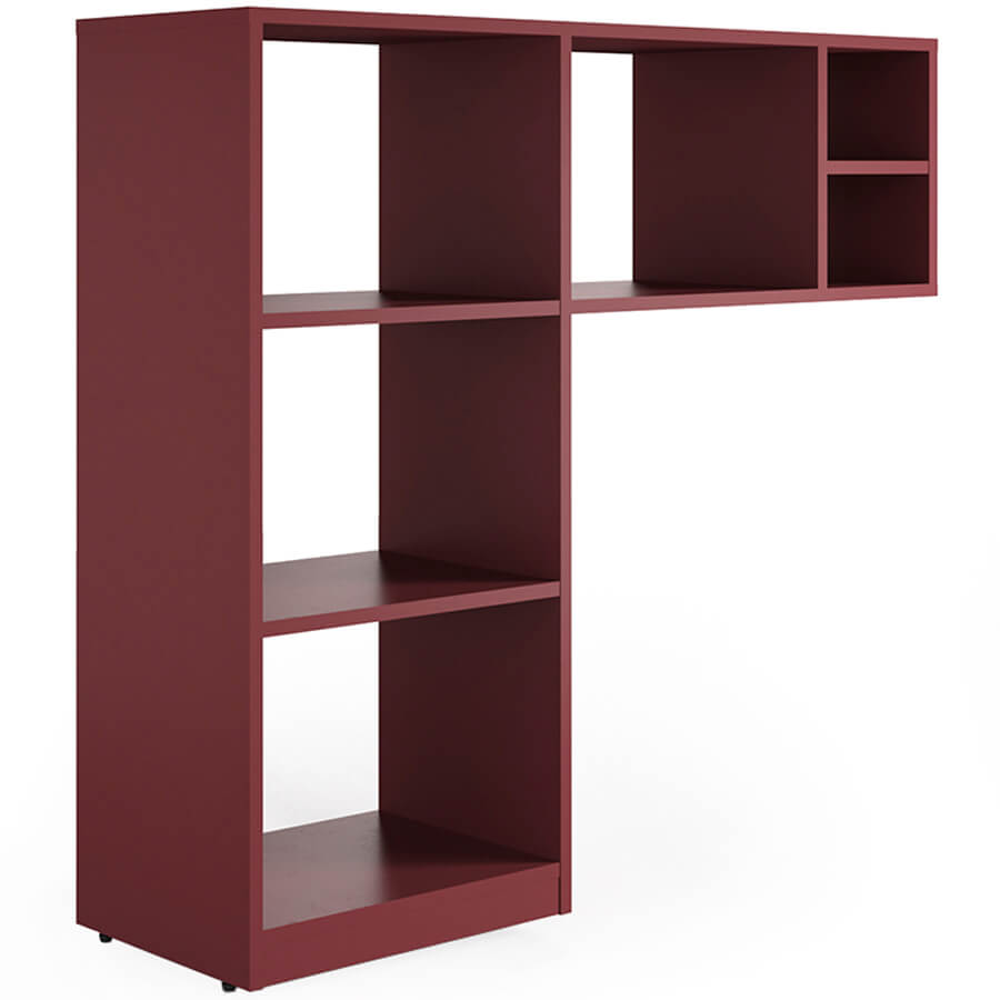 R-82 Настольная полка Мебель Стиль Rio (Бургундский красный MS)