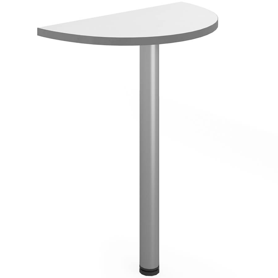 А-27 Приставка полукруглая Мебель Стиль Агат (Светло-серый (кромка: тёмно-серый))