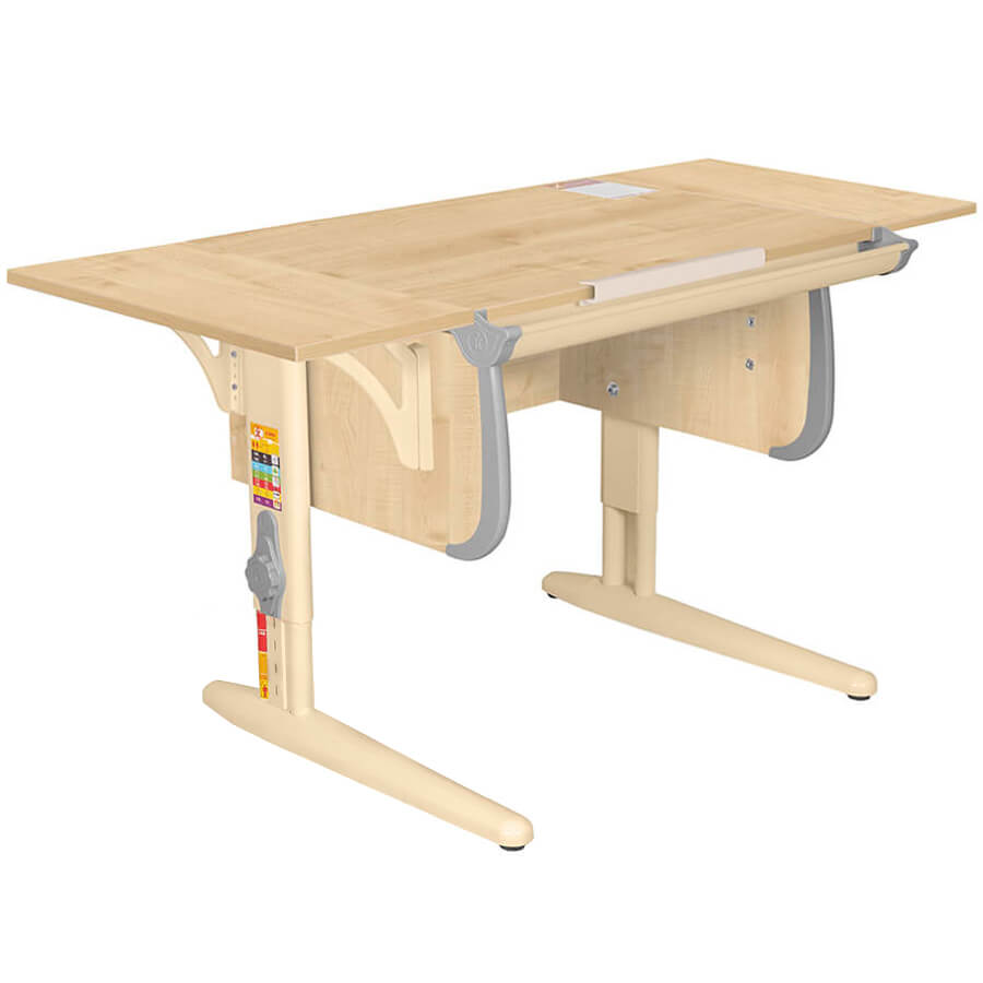 Parta 1/75-40 + Polka_b 1/550-1 Парта с полкой ДЭМИ (Серый)