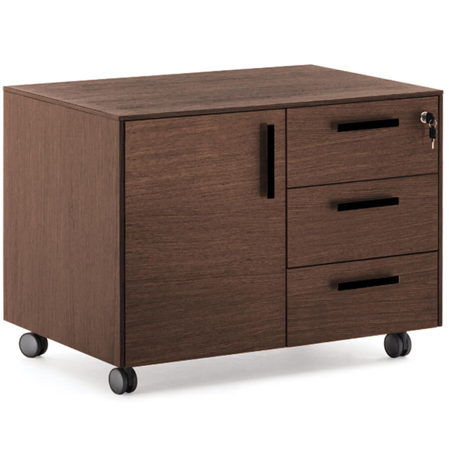 109 502 Тумба Profoffice Enzo (Эвкалипт / черный)