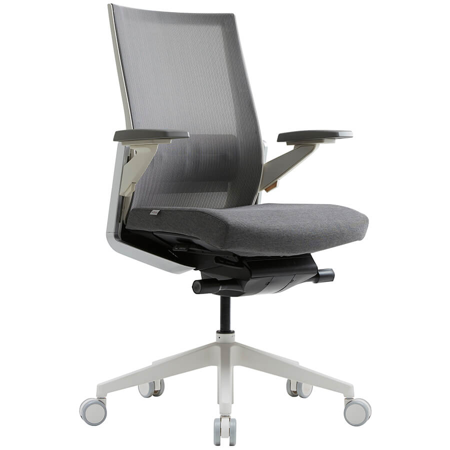 CH4700WAZ Кресло для персонала ZIEL Fursys, обивка сетка / ткань (Серое (371N))