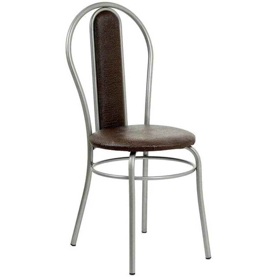 СТ4 Стул обеденный  Евро Офис, обивка экокожа (Коричневый)