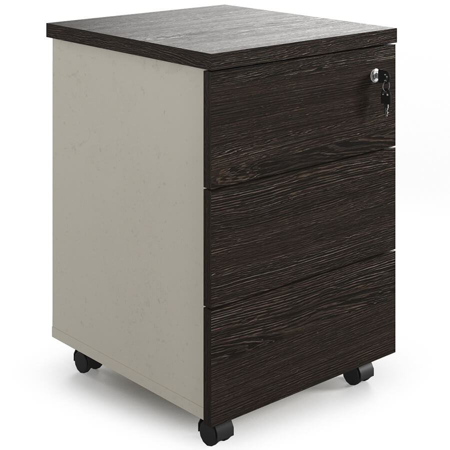 R-31 Тумба мобильная Мебель Стиль Rio Base (Венге MS, бежевый MS)