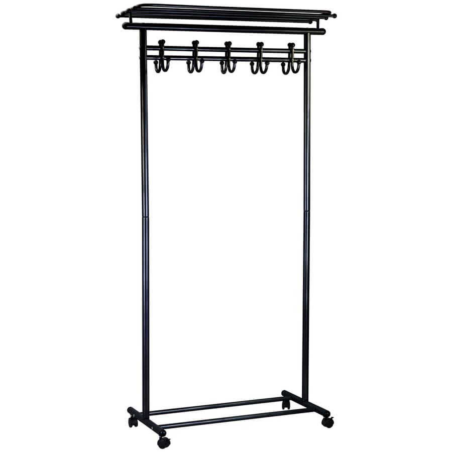 М 9 с крючками Вешалка общественная Мебелик (Черный)