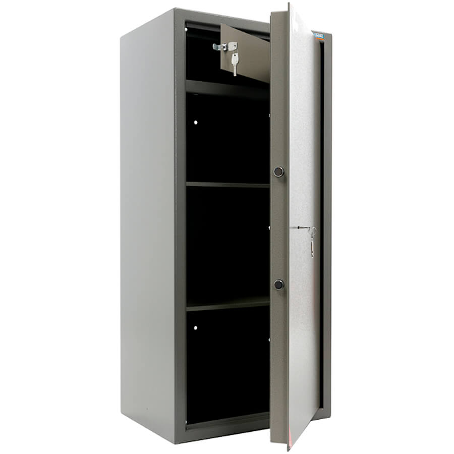 ASM-120T Мебельный сейф VALBERG, ключевой (Оттенок коричневого с эффектом молотковой эмали)