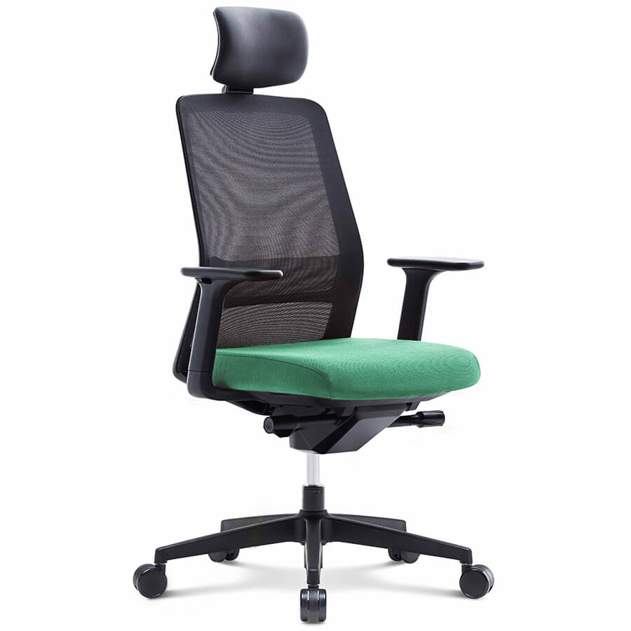 CHN6200AHZ Кресло для руководителя AROUND Fursys, обивка сетка / ткань (Зелёный (2H7LB))