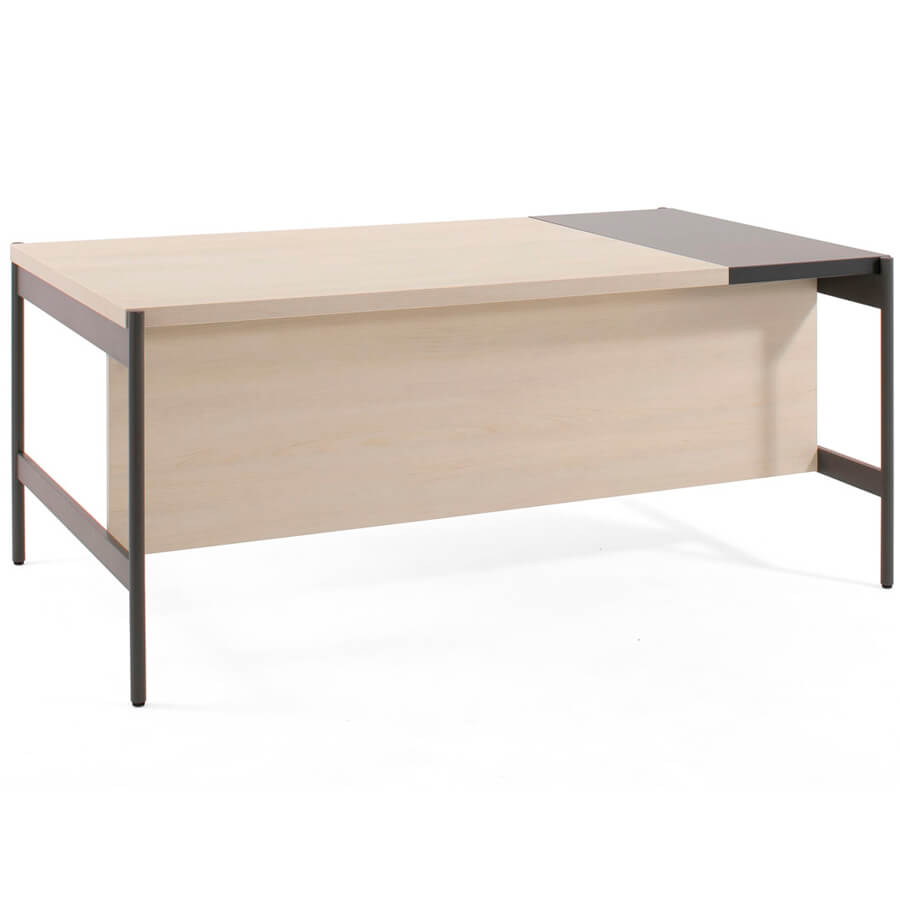 240S059 DY+15/DY (7016) Стол письменный L180 Profoffice RING (Дуб светлый, графит, антрацит)