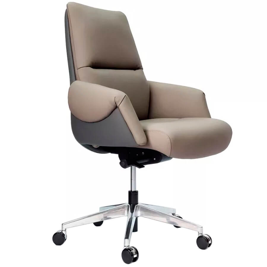 AR-C107A-M Кресло для руководителя  Евро Офис, обивка кожа (Темно-серый) AR-C107A-M Кресло для руководителя  Евро Офис, обивка кожа (Темно-серый)