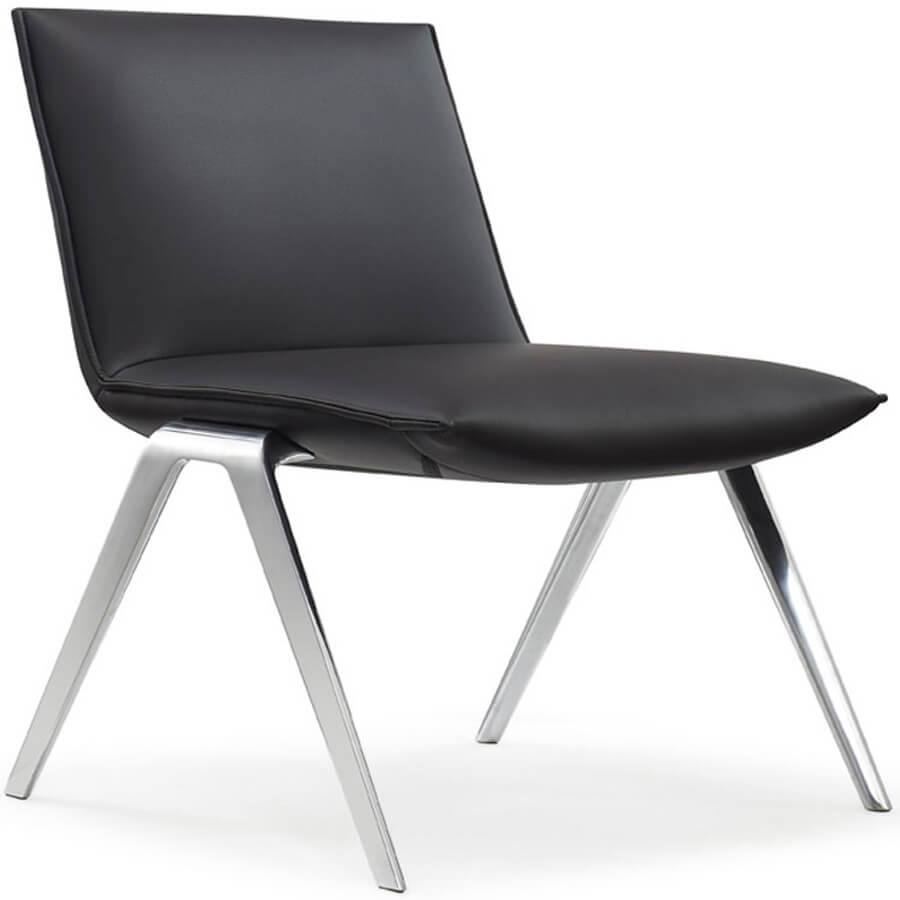 KAYAK Стул для посетителя  Profoffice, обивка экокожа (Чёрный)