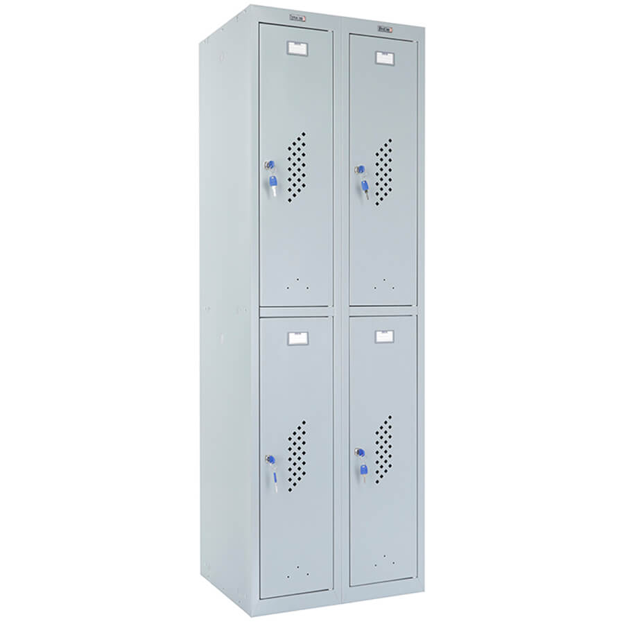 ML/LS 22-60 Шкаф для раздевалок усиленный ПРОМЕТ, ключевой (Серый полуматовый (RAL 7038))