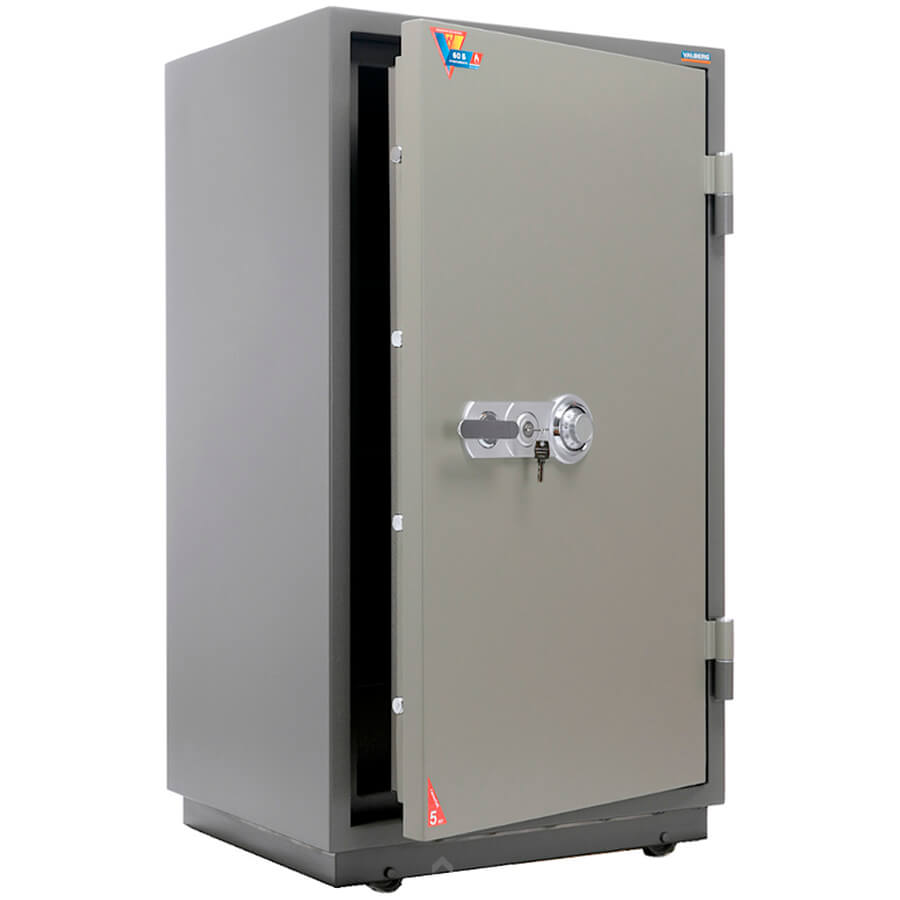 FRS 127 T-CL Огнестойкий сейф VALBERG, механический кодовый + ключевой (Молотковая эмаль - коричневая)