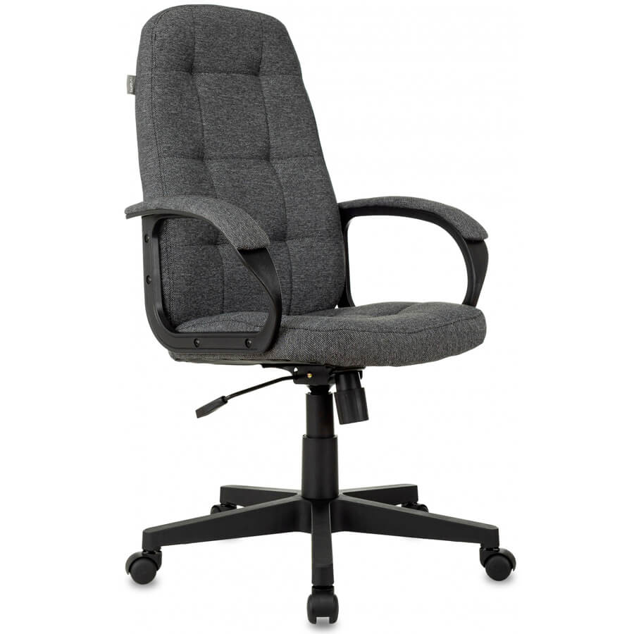 CH 002 Кресло для руководителя  Бюрократ, обивка ткань (Ткань серая (#G 3С1)) CH 002 Кресло для руководителя  Бюрократ, обивка ткань (Ткань серая (#G 3С1))