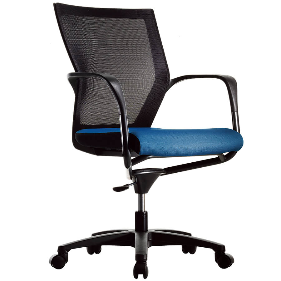 CHN4301Z Кресло для персонала T50 Fursys, обивка сетка / ткань (Синее (554В))