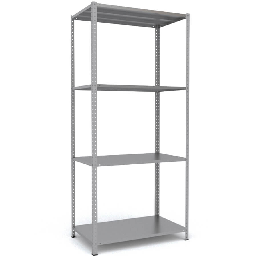MS-220x100x60 Металлический стеллаж ПРОМЕТ, 4 (Серый полуматовый (RAL 7038))