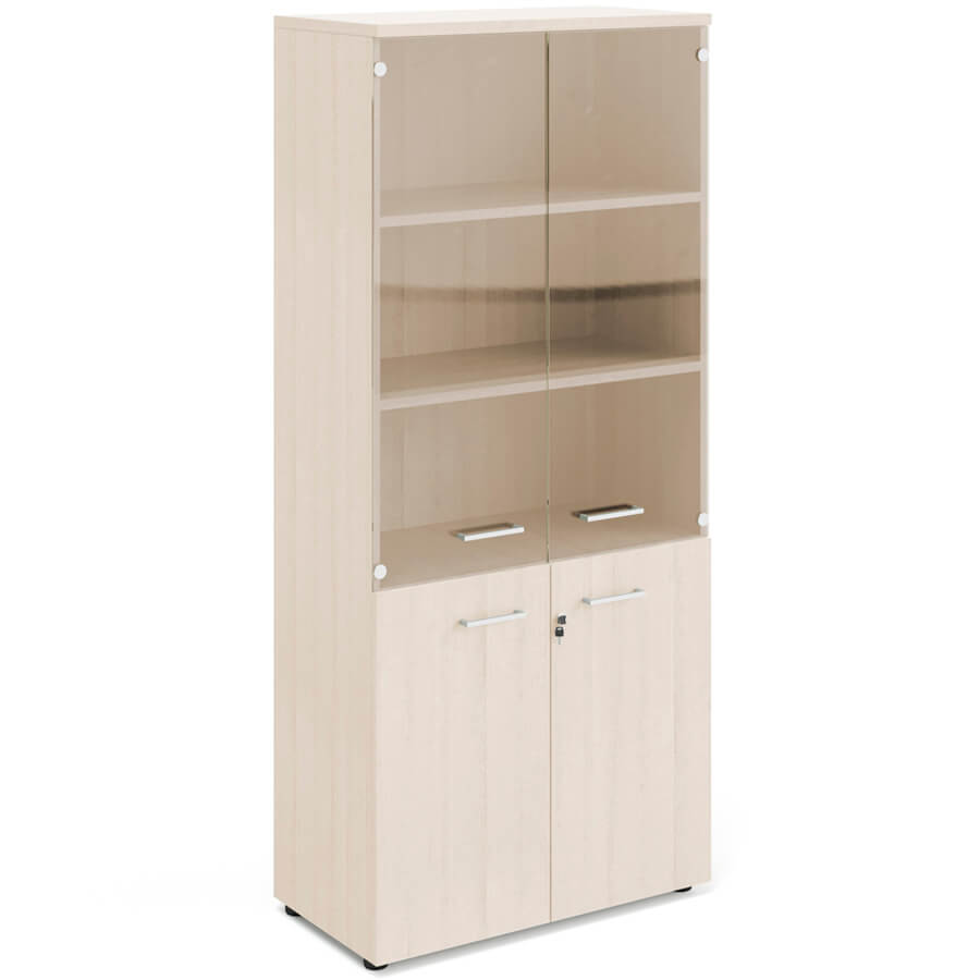 72H002 Шкаф комбинированный Profoffice Fermo Metal (Дуб светлый)