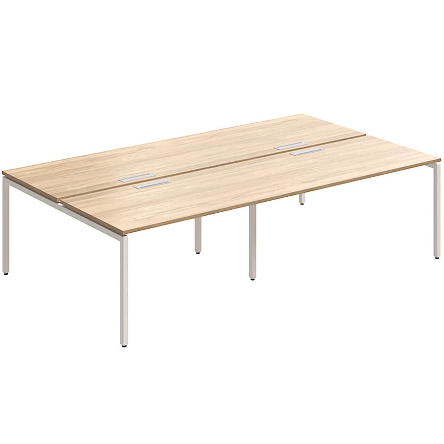 RP-3.1(x4)+F-57 Стол на металлокаркасе Мебель Стиль Rio Project (Швейцарский вяз MS)