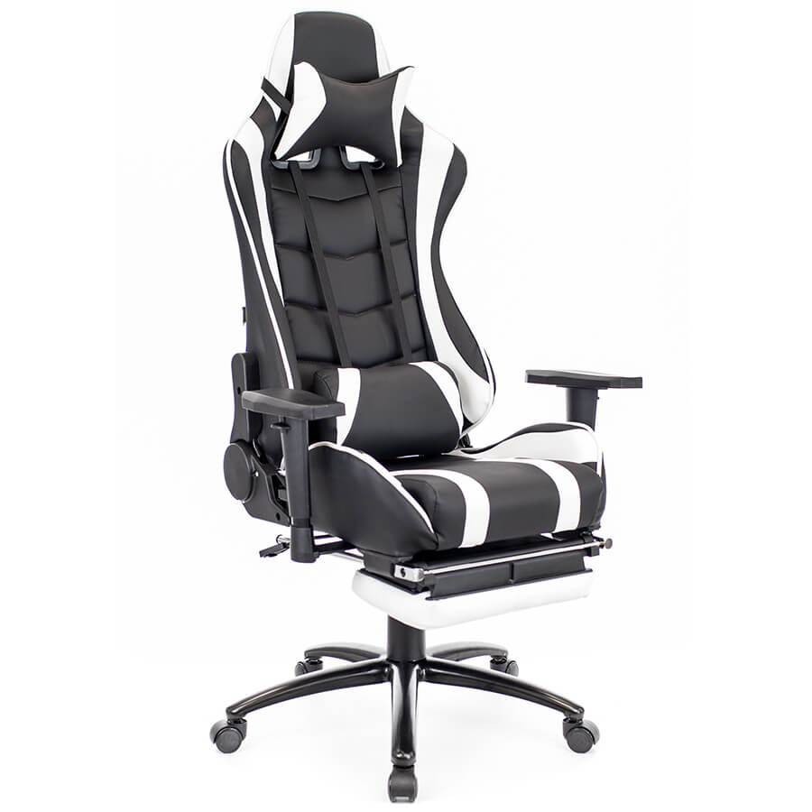 LOTUS S1 Геймерское кресло  EVERPROF, обивка иск. кожа (Чёрный / вставки белые) LOTUS S1 Геймерское кресло  EVERPROF, обивка иск. кожа (Чёрный / вставки белые)