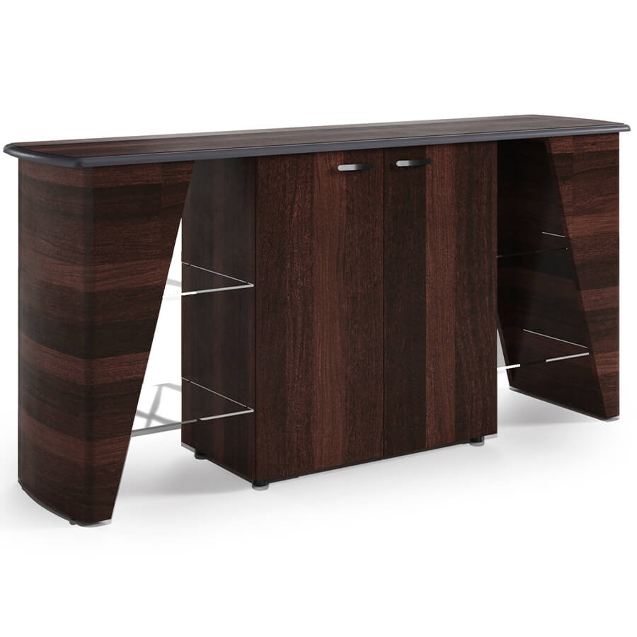 NT-33 Греденция Мебель Стиль New.Tone (Орех Ондо / чёрный) NT-33 Греденция Мебель Стиль New.Tone (Орех Ондо / чёрный)