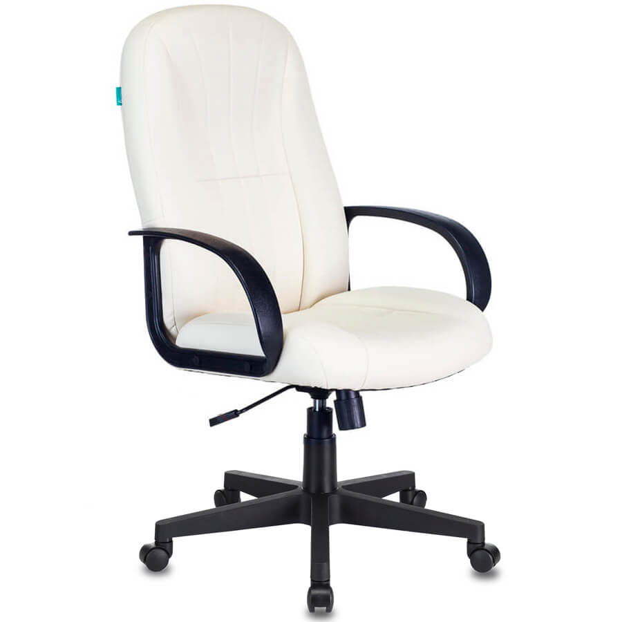 T-898AXSN Кресло для руководителя  Бюрократ, обивка иск. кожа (Белый)