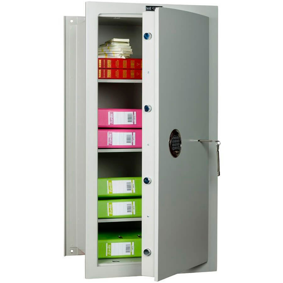 VEGA 104 EK Встраиваемый сейф MDTB, электронный кодовый + ключевой (Cерый полуматовый (RAL 7038))