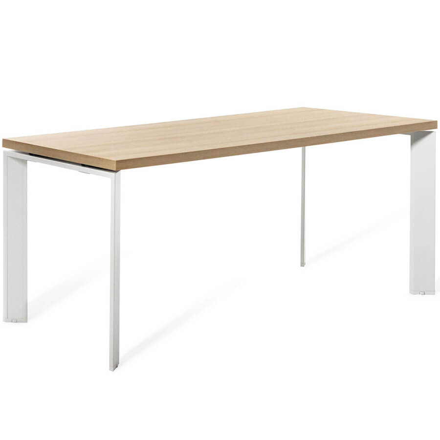 FE180 Стол L180 Profoffice Fermo Metal (Дуб светлый/белый)