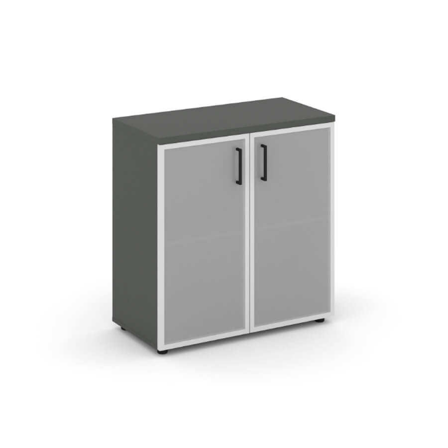 SN.STS.E-303 Шкаф низкий широкий RIVA Style Project (Вяз Благородный/Антрацит)