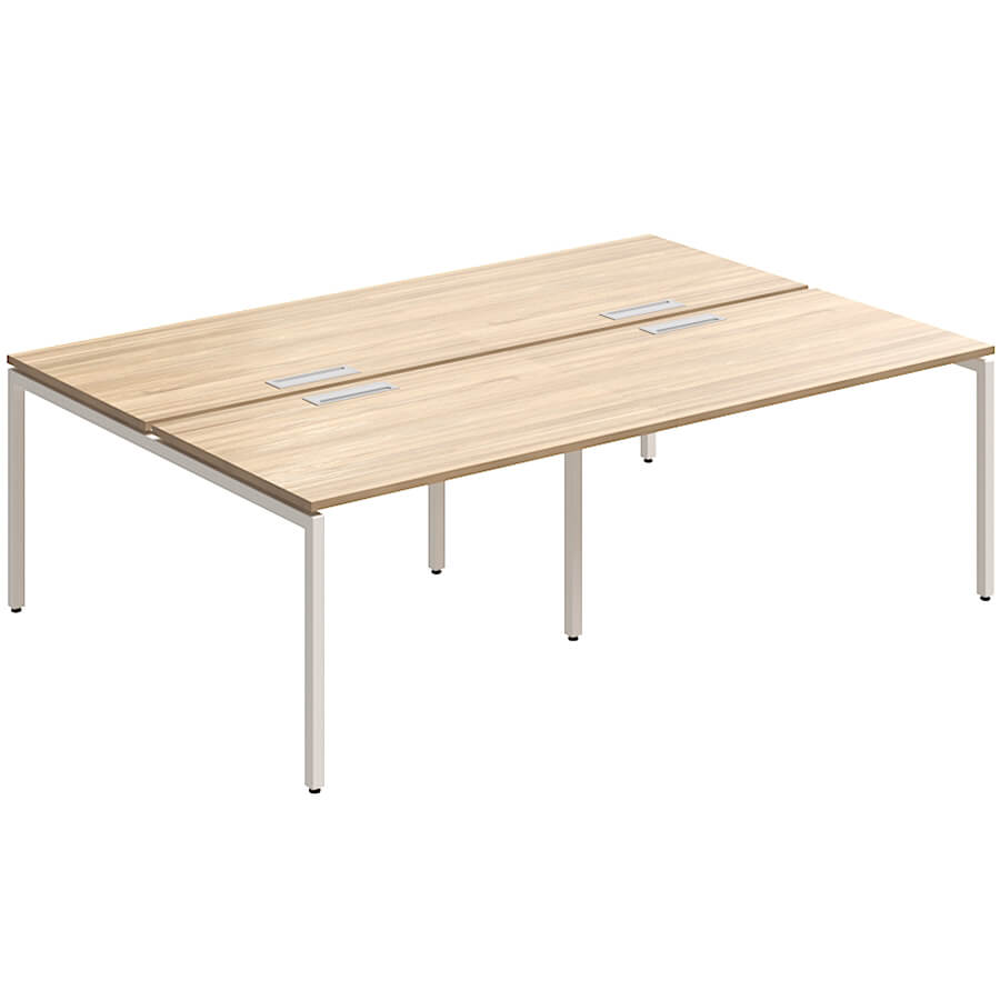 RP-4.1(x4)+F-56 Стол на металлокаркасе Мебель Стиль Rio Project (Швейцарский вяз MS)