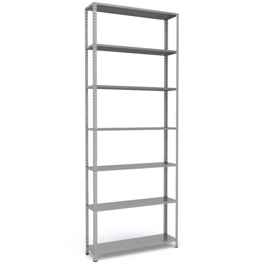 MS-310x120x30 Металлический стеллаж ПРОМЕТ, 7 (Серый полуматовый (RAL 7038))