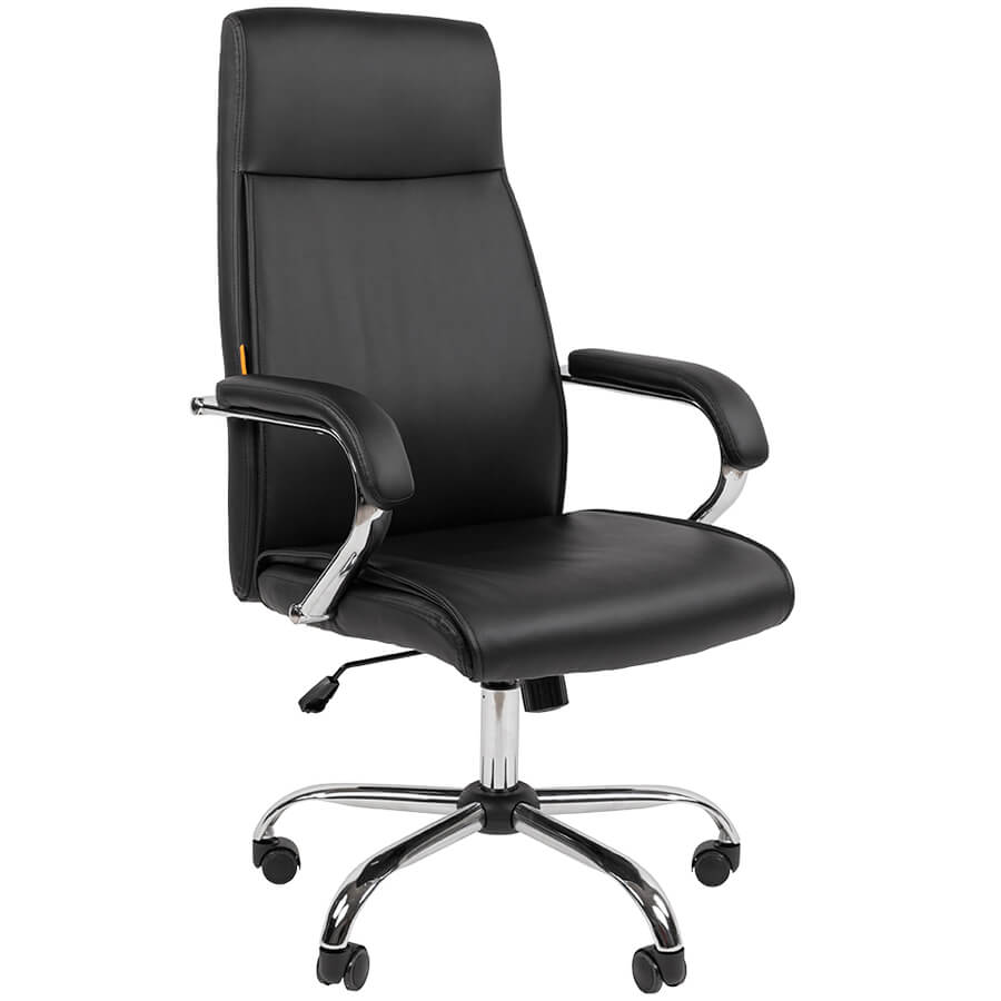 CH425 Кресло для руководителя  Chairman, обивка экокожа (Черный)