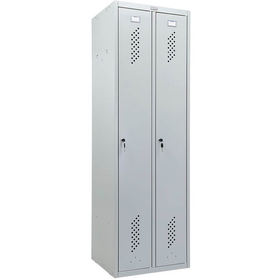 LS-21 Шкаф для одежды и сумок ПРОМЕТ, ключевой (Серый полуматовый (RAL 7038))