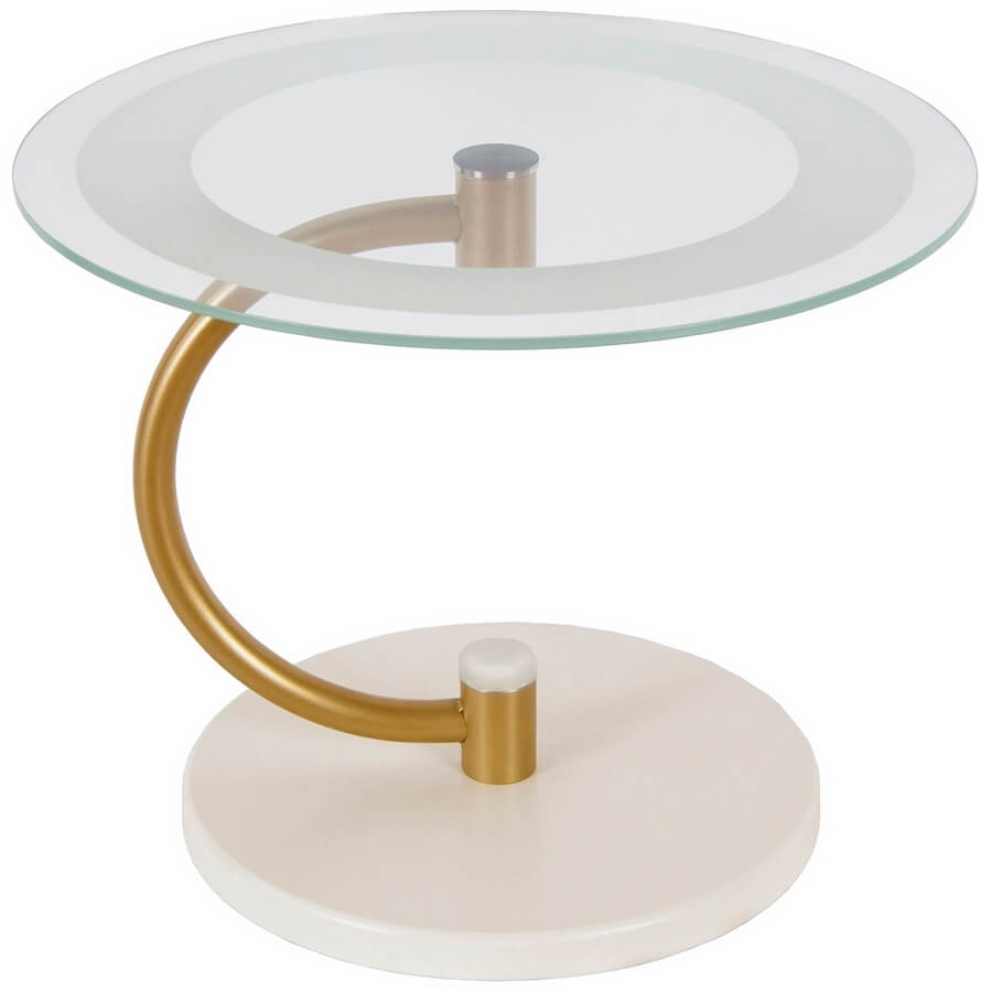 Дуэт 13Н Журнальный стол Мебелик (Золото/Слоновая кость)