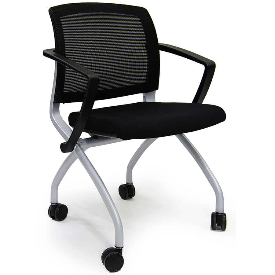 VIM CH0015AFZ УЦ Кресло для посетителя VIM Fursys, обивка комбинированный (Тёмно-серое (376))