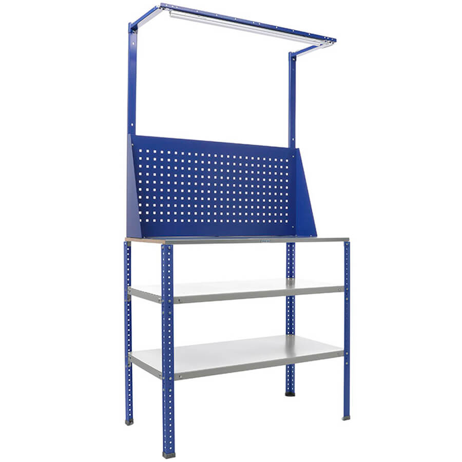 GARAGE №115 Верстак ПРОМЕТ (Серый, синий)