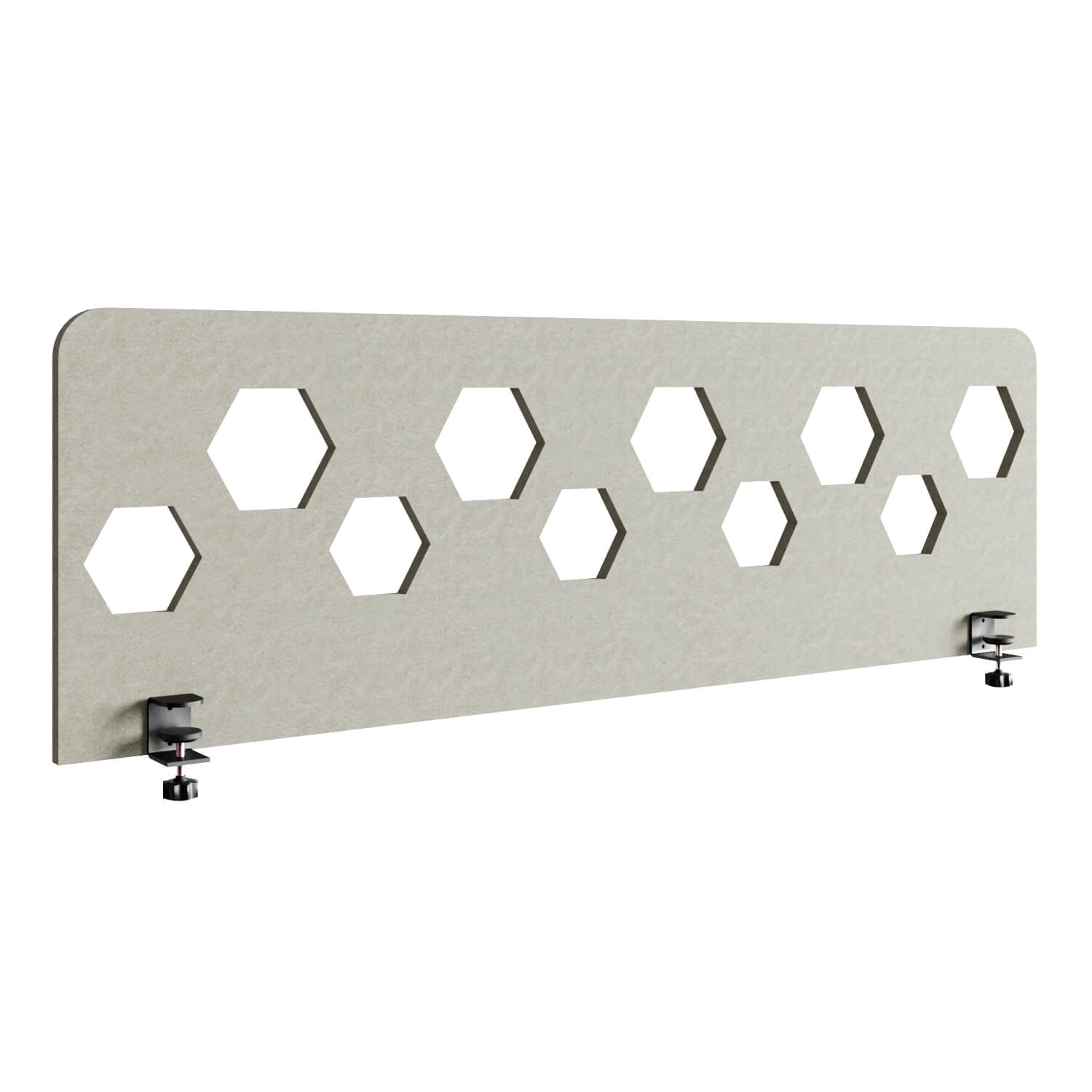 ACOH224 Экран для стола 2200х9х450 мм. Шестигранные отверстия Евро Офис (Шалфей (AC-56))