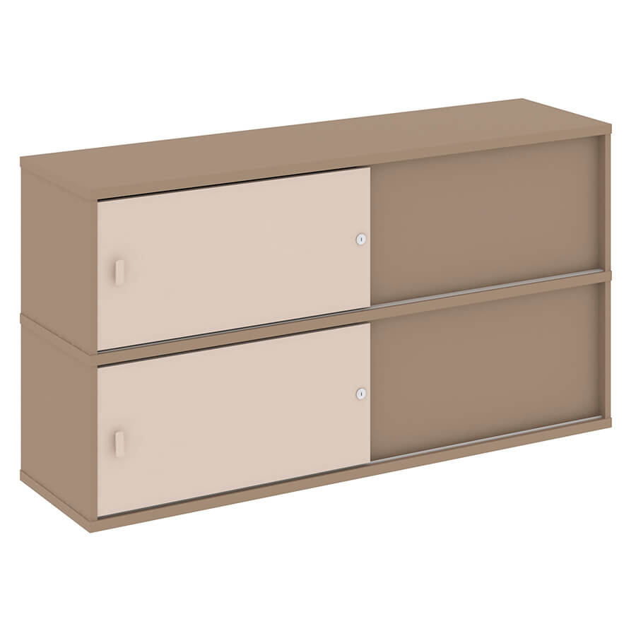 ES.NV-5.2 Надставка на две тумбы высокая RIVA Estetica (Латте/Капучино)