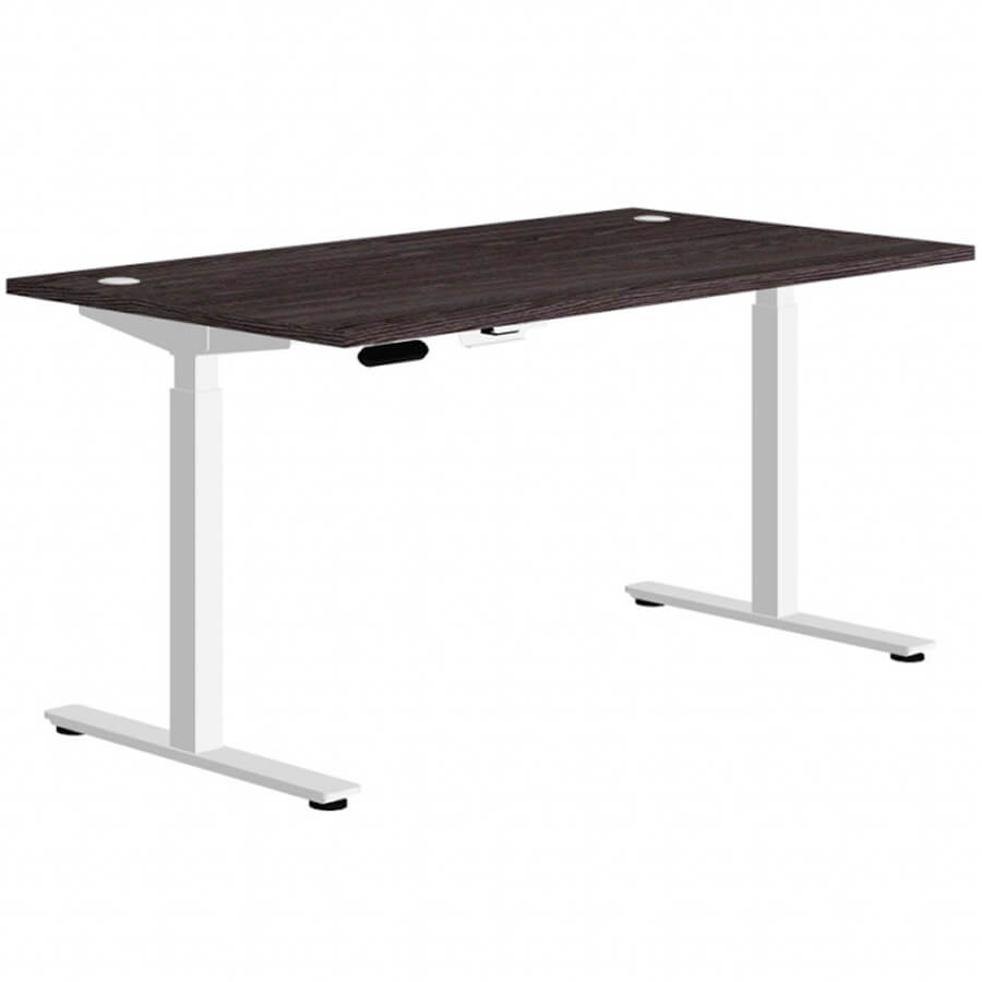 DD-80-2.3 + DD-1601 Стол подъемный с двумя заглушками Мебель Стиль Drive (Чёрный ясень MS)