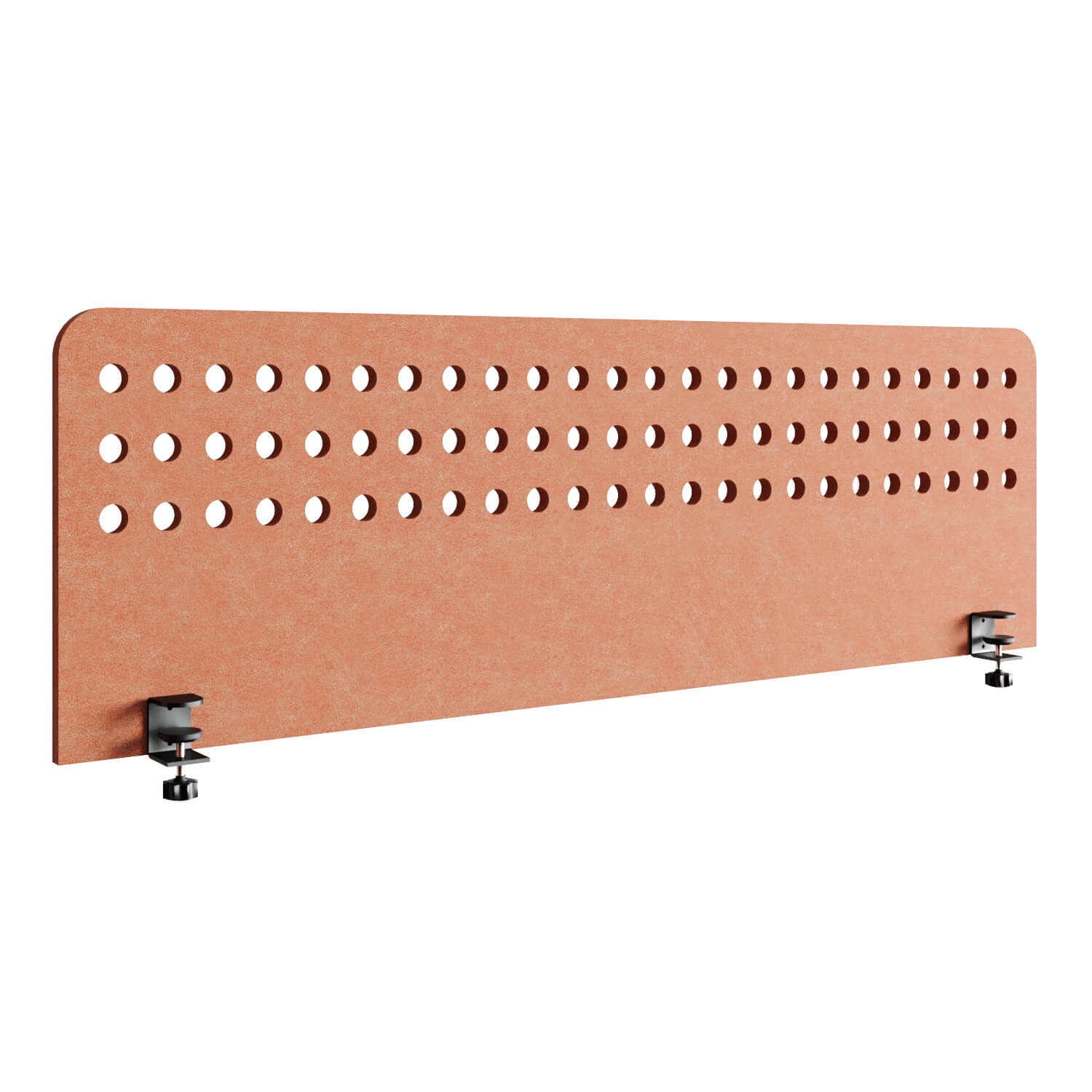 ACOH84 Экран для стола Отверстия ACOUSOUND, Евро Офис 800х9х400 мм. (Оранжевый (AC-19))