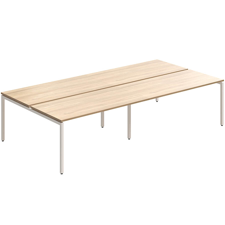 RP-2(x4)+F-58 Стол на металлокаркасе Мебель Стиль Rio Project (Швейцарский вяз MS)