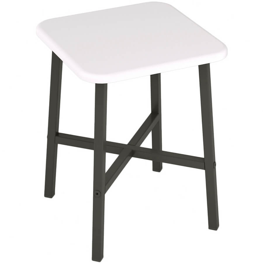 Кросс Табурет  Мебелик, обивка дерево (Белый)