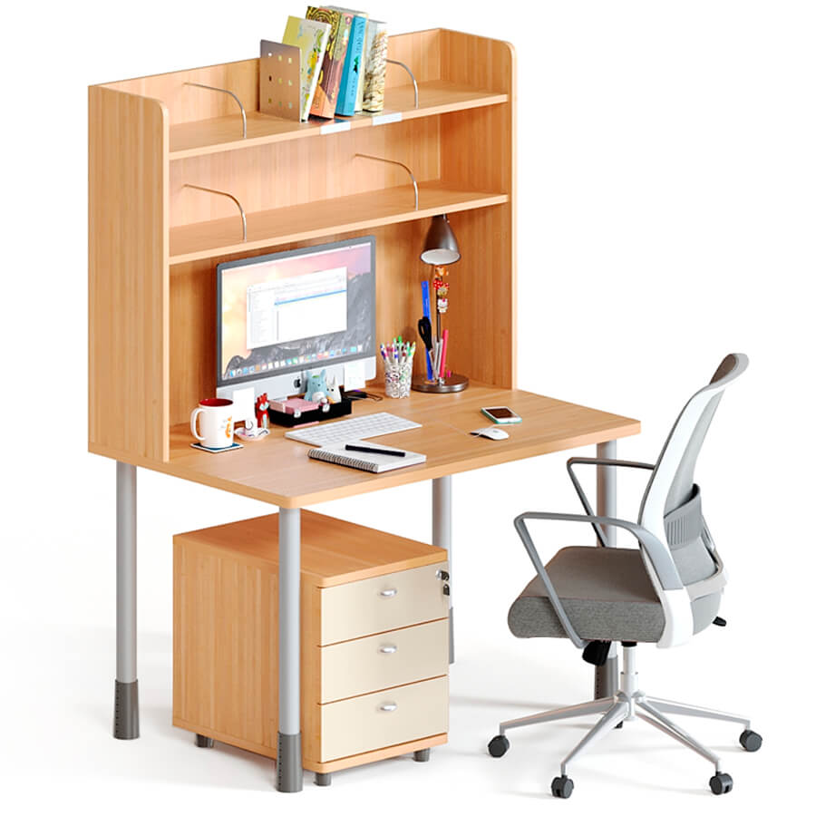 HAD012R + HAC9122 + HAP0303N Растущий стол на металлокаркасе ILOOM (Бук)