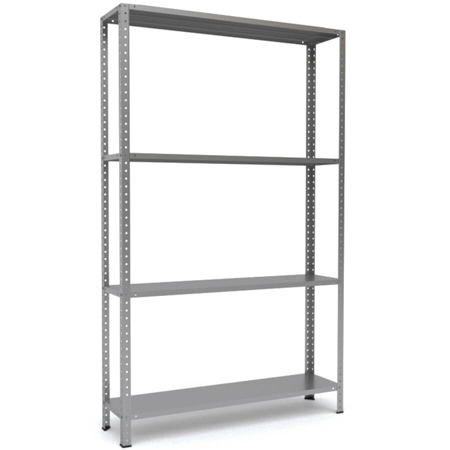 MS-200x120x30 Металлический стеллаж ПРОМЕТ, 4 (Серый полуматовый (RAL 7038))