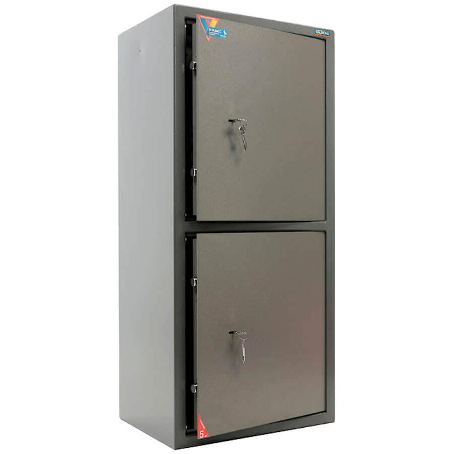 ASM 120T/2 Мебельный сейф VALBERG, два ключевых (Оттенок коричневого с эффектом молотковой эмали)