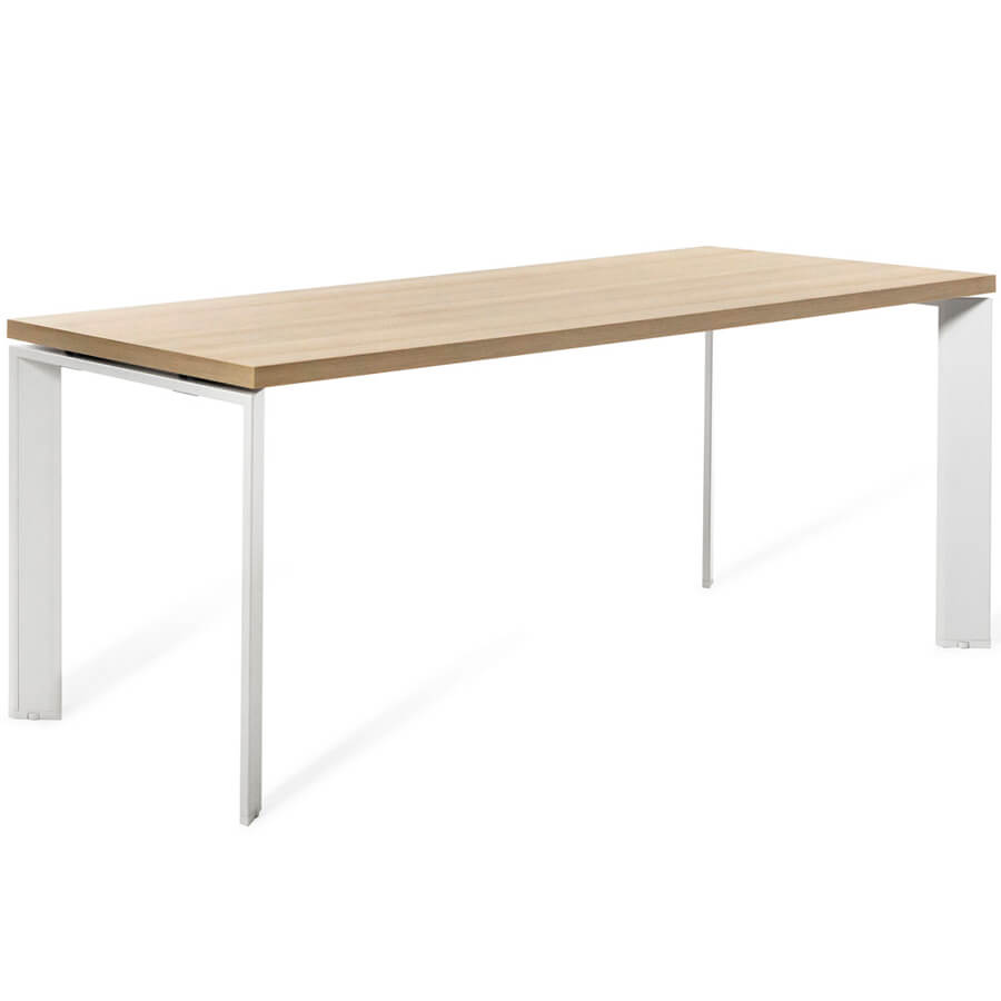 FE200 Стол L200 Profoffice Fermo Metal (Дуб светлый/белый)