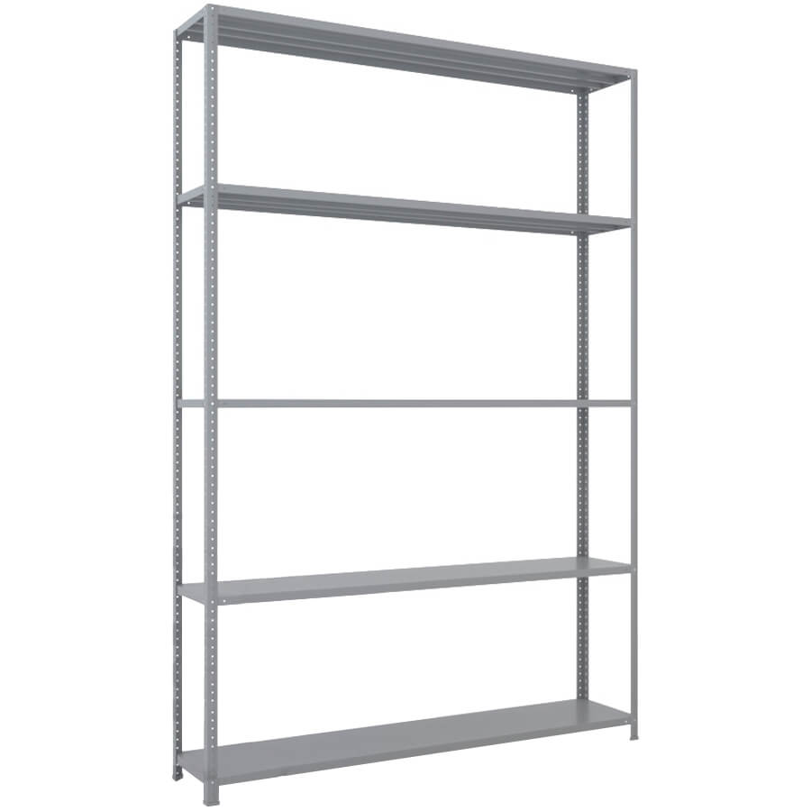 MS-220x150x30 NEW Металлический стеллаж ПРОМЕТ, 5 (Серый полуматовый (RAL 7038))