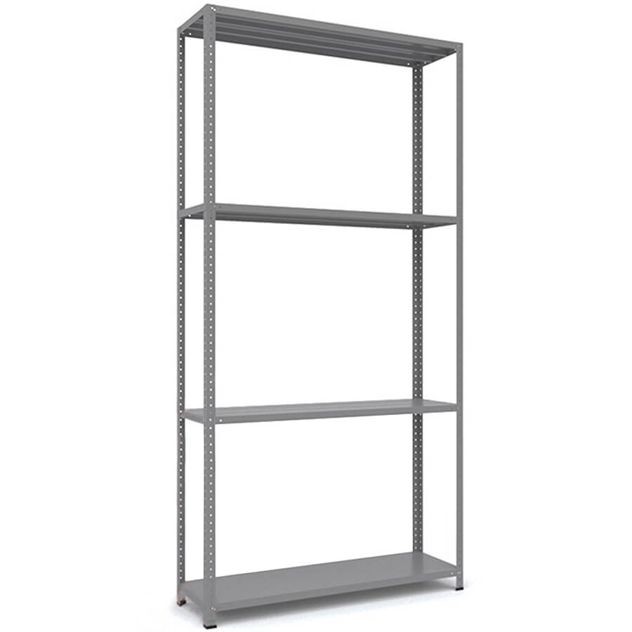 200x100x30 Металлический стеллаж MS HARD, 4 (Cерый полуматовый (RAL 7038))