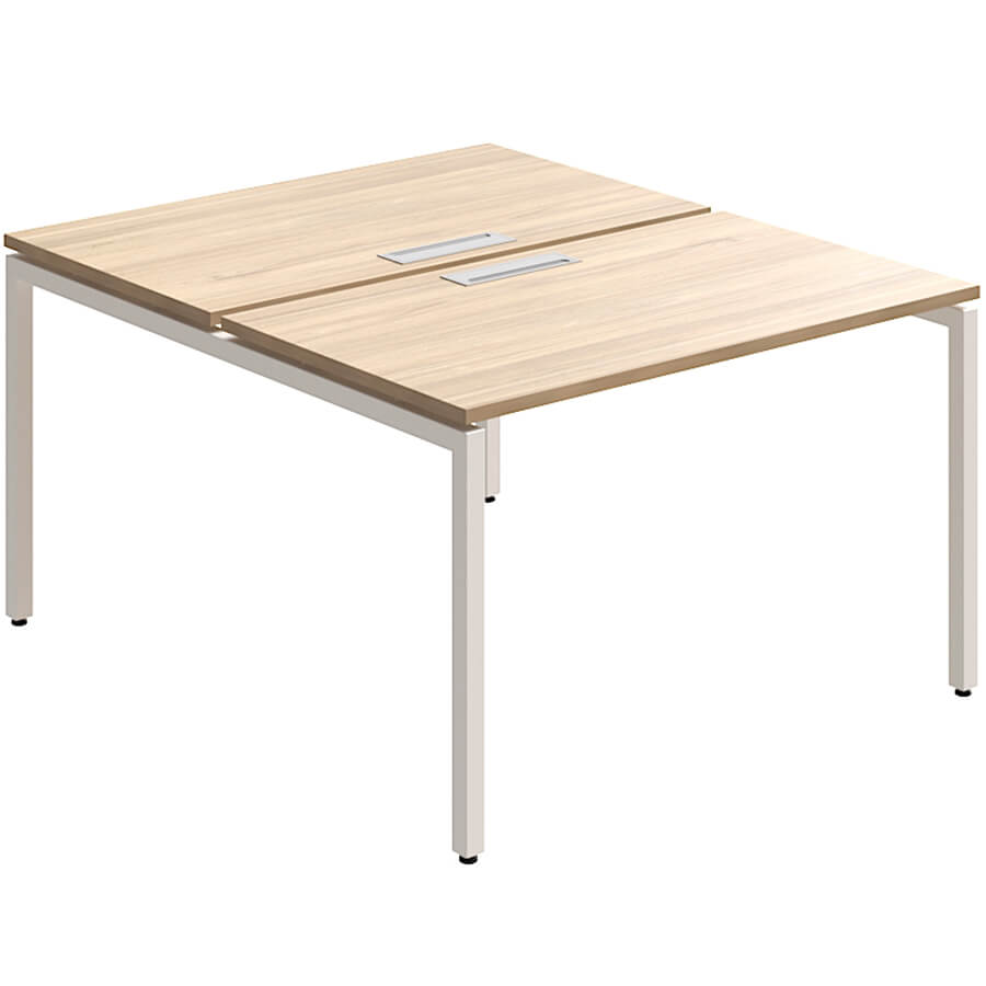 RM-4.1(x2)+F-44 Стол на металлокаркасе Мебель Стиль Rio Project (Швейцарский вяз MS)