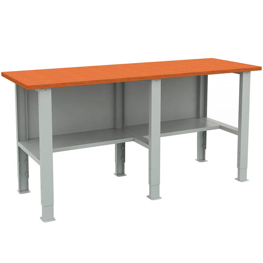 EXPERT (№220) W200.F2/F2/F2.000 Верстак ПРОМЕТ (Серый полуматовый (RAL 7038))